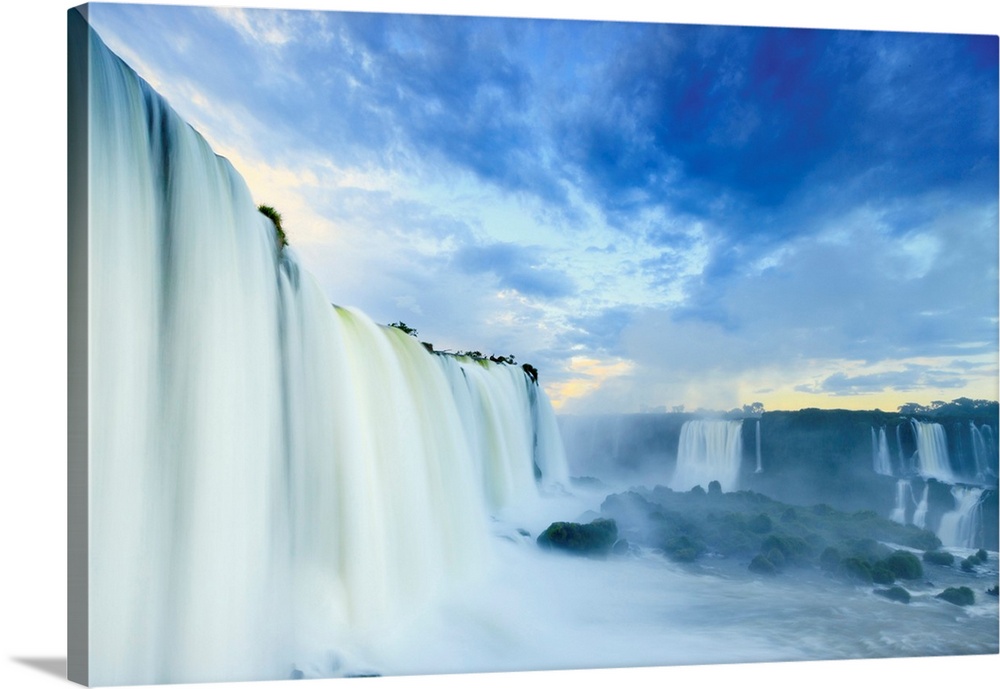 Brazil, Parana State, The Iguacu Or Iguazu Falls Photographed From The Brazilian Side Of The Waterfalls
