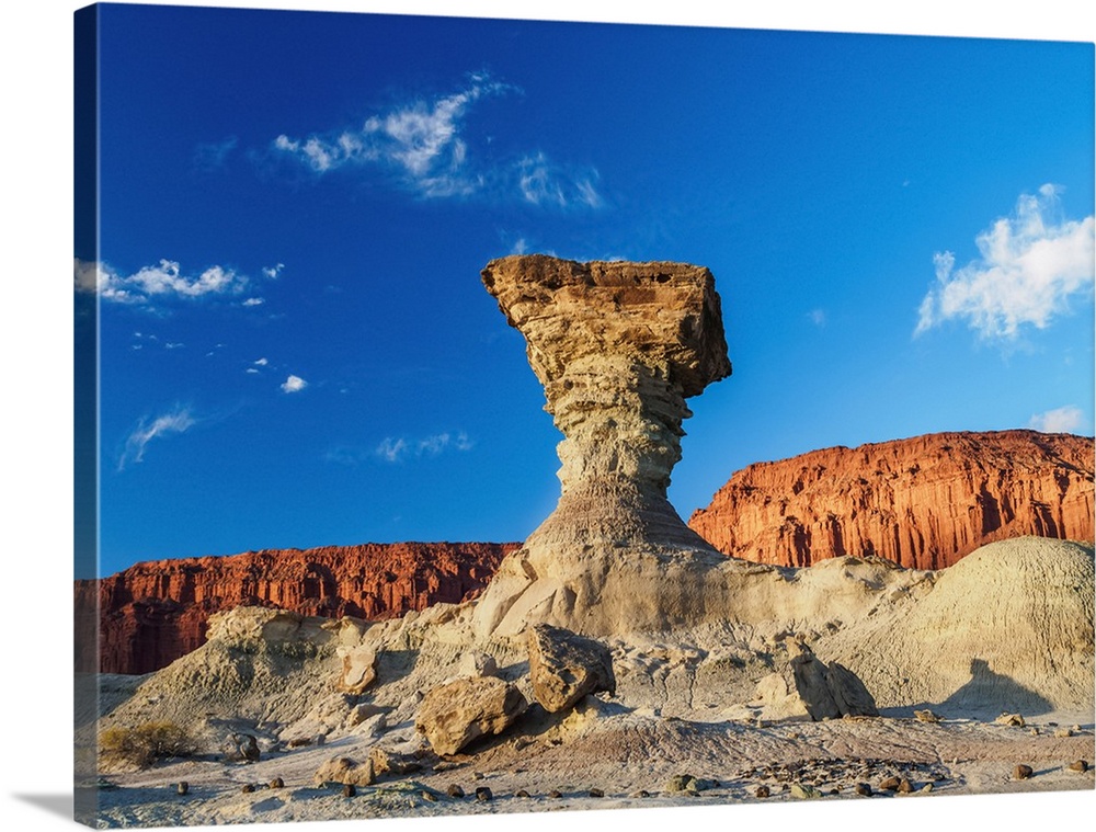The Mushroom Rock Formation, Ischigualasto Provincial Park, UNESCO World Heritage Site, San Juan Province, Argentina