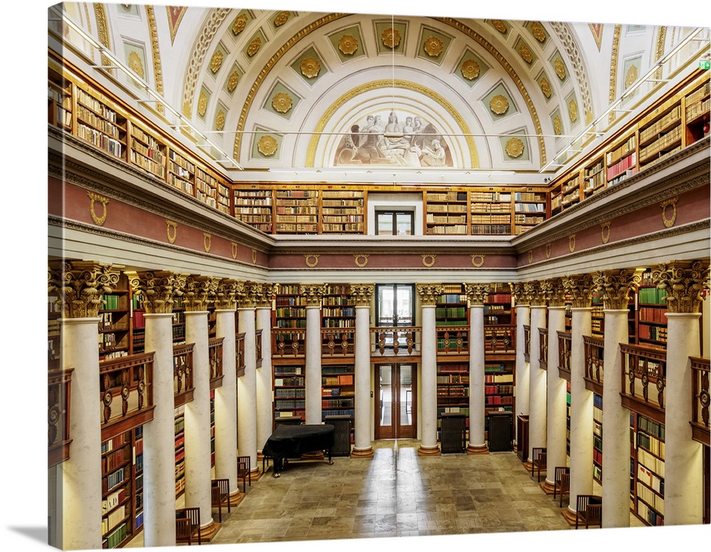 The National Library of Finland, interior, Helsinki, Uusimaa County, Finland.