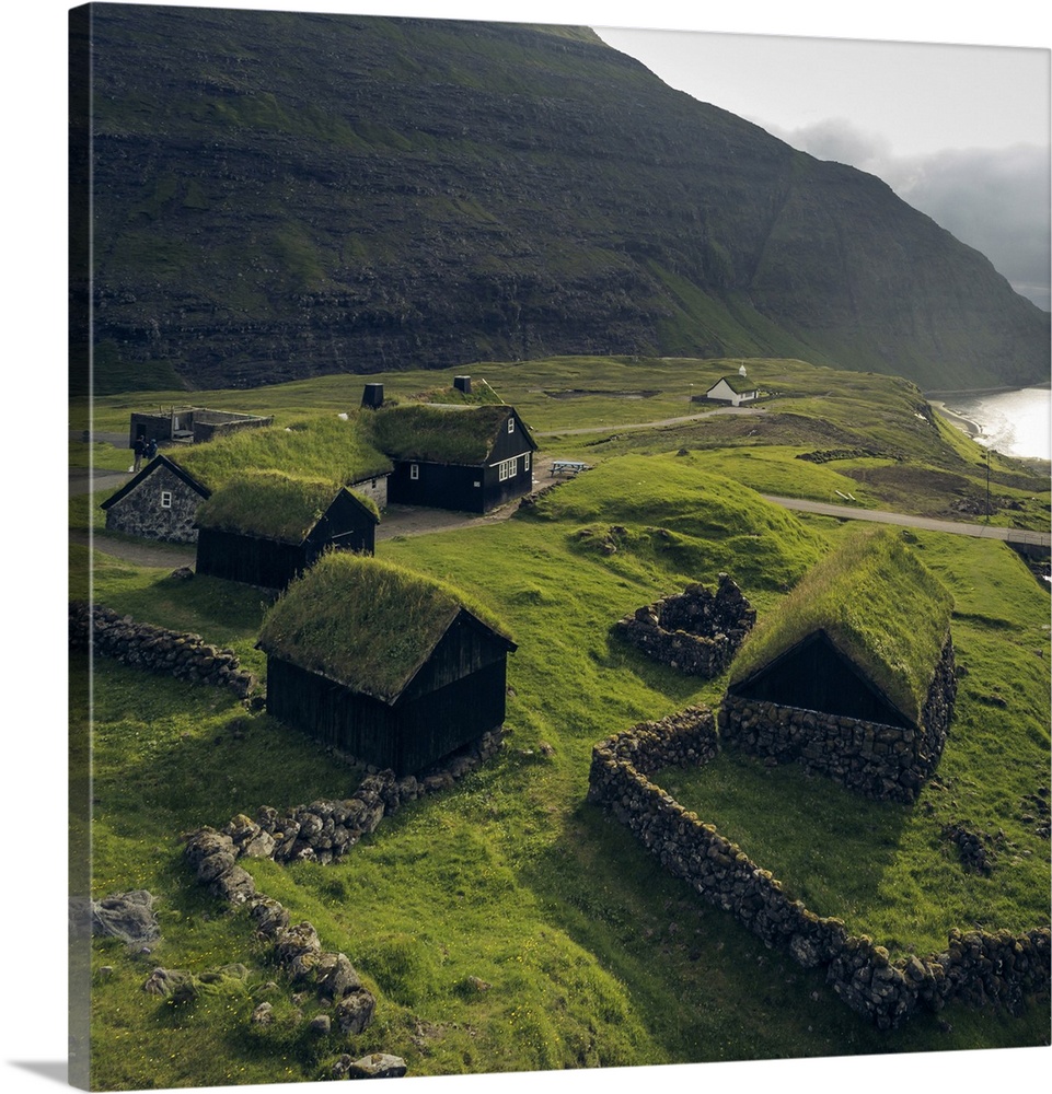 The old farm in Saksun. Streymoy, Faroe Islands