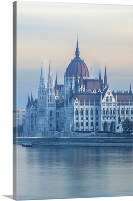 The Parliament Building And The Danube River, Budapest, Hungary