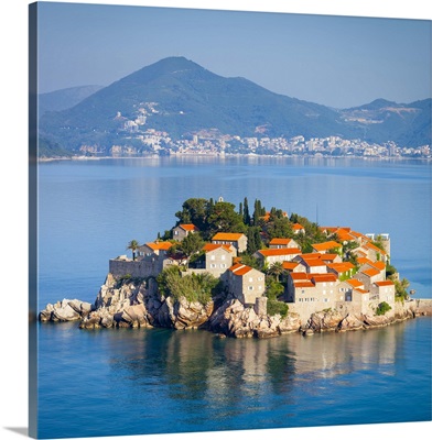 The picturesque island village of Sveti Stephan, Sveti Stephan, Montenegro