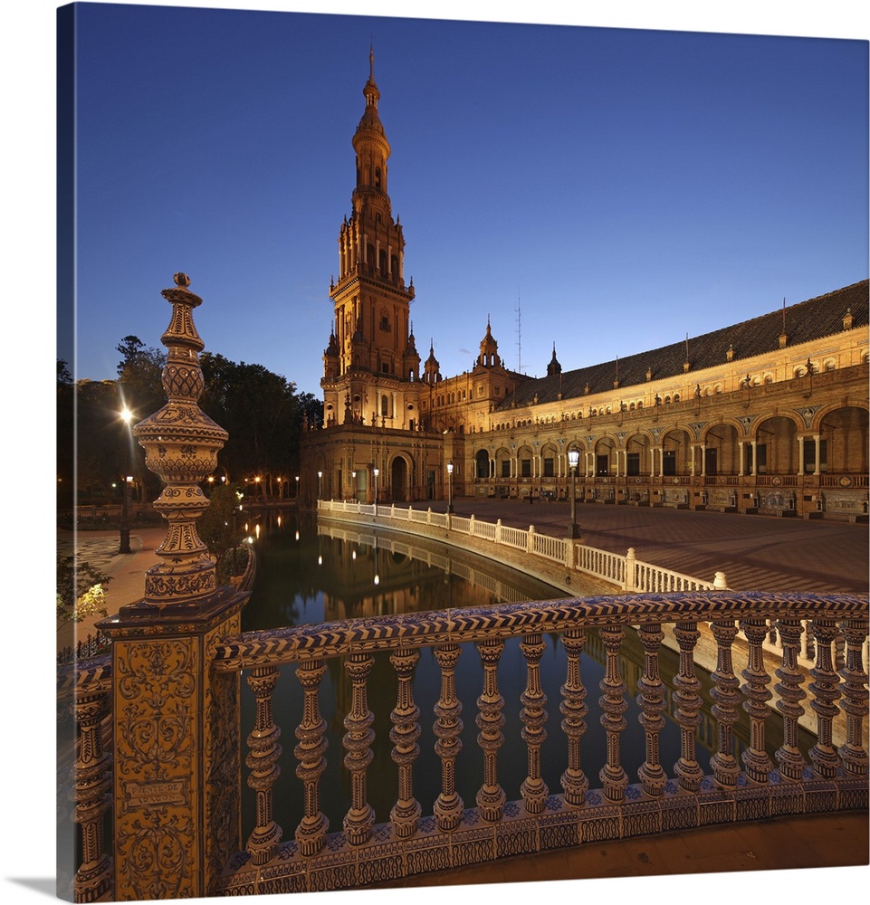 The Plaza de Espana is a plaza located in the Maria Luisa Park, in Seville, Spain.