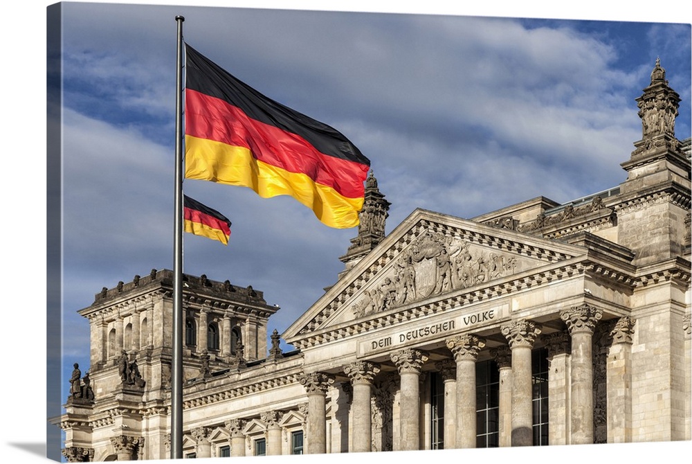 The Reichstag was built in 1894 as the German parliament. Berlin, Germany.