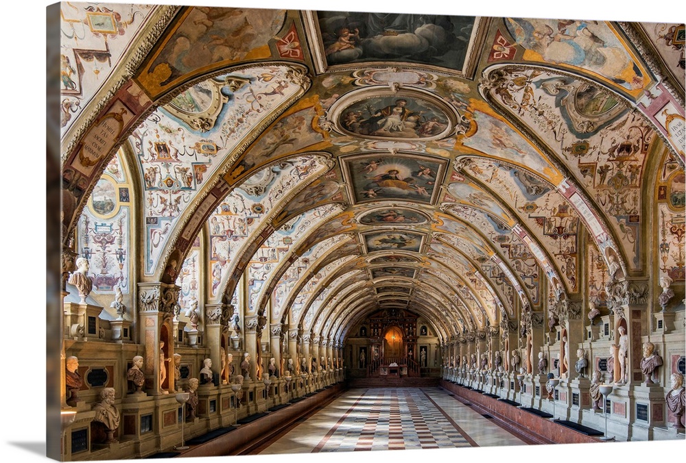 The Renaissance style Antiquarium Hall, Residenz former royal palace, Munich, Bavaria, Germany