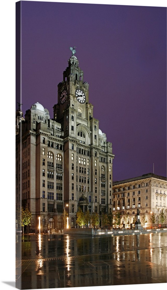 The Royal Liver Building is a Grade I listed building located in Liverpool, England. It is sited at the Pier Head and alon...