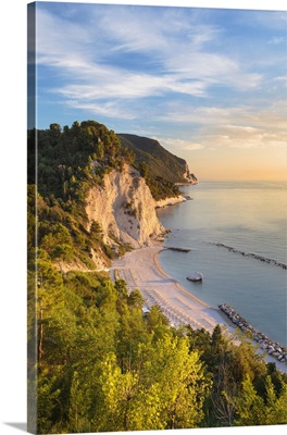 The Spiaggia Del Frate Beach, Adriatic Sea, Marche, Italy