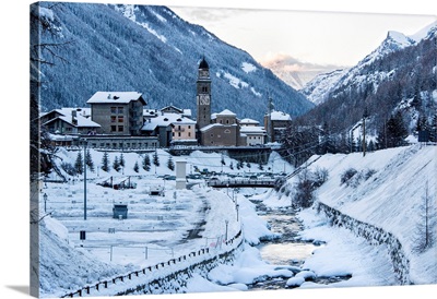 The Town Of Cogne, Aosta Valley, Italy