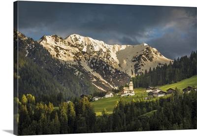 The Village Of Hollbruck Above The Pustertal, East Tyrol, Tyrol, Austria