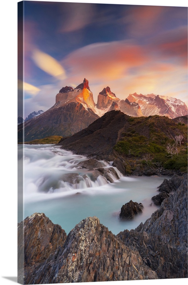 Torres Del Paine Mountain Range In Chilean Patagonia, Chile