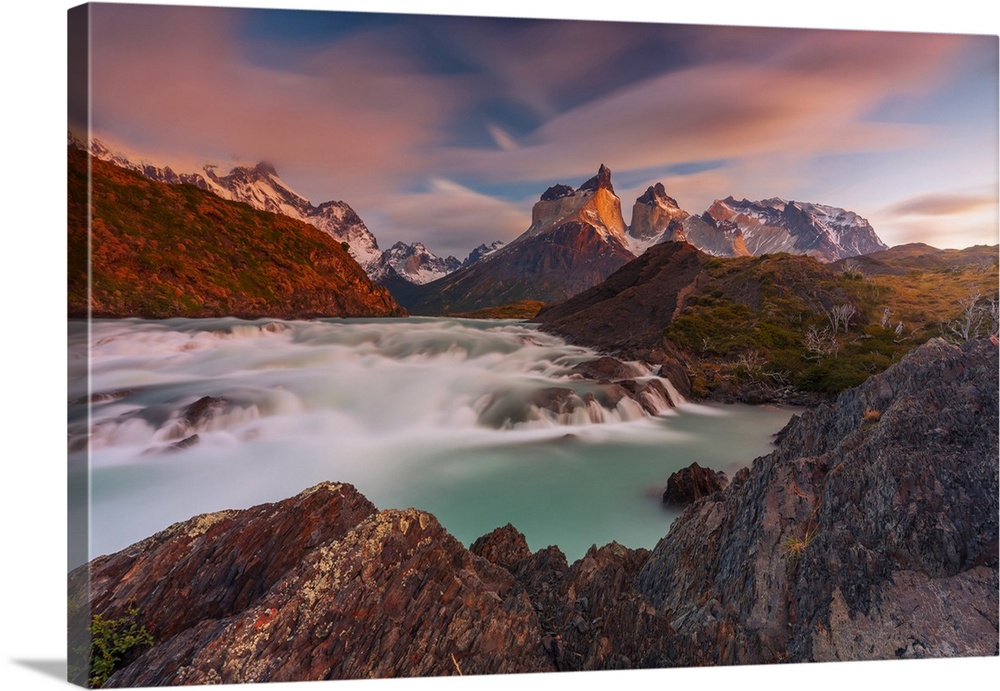 Torres Del Paine Mountain Range In Chilean Patagonia, Chile