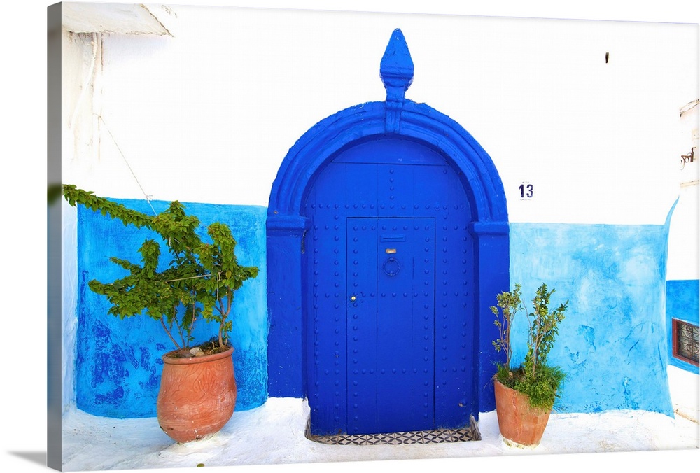 Traditional Moroccan Decorative Door, Rabat, Morocco, North Africa.