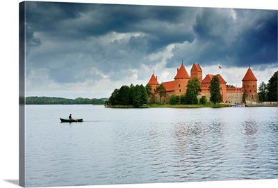 Trakai Island Castle on Lake Galve, Lithuania