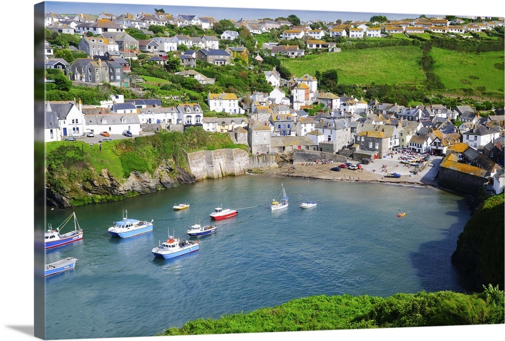 UK, England, Cornwall, Port Isaac Wall Art, Canvas Prints, Framed