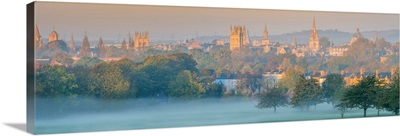 UK, England, Oxfordshire, Oxford, City Skyline From South Park
