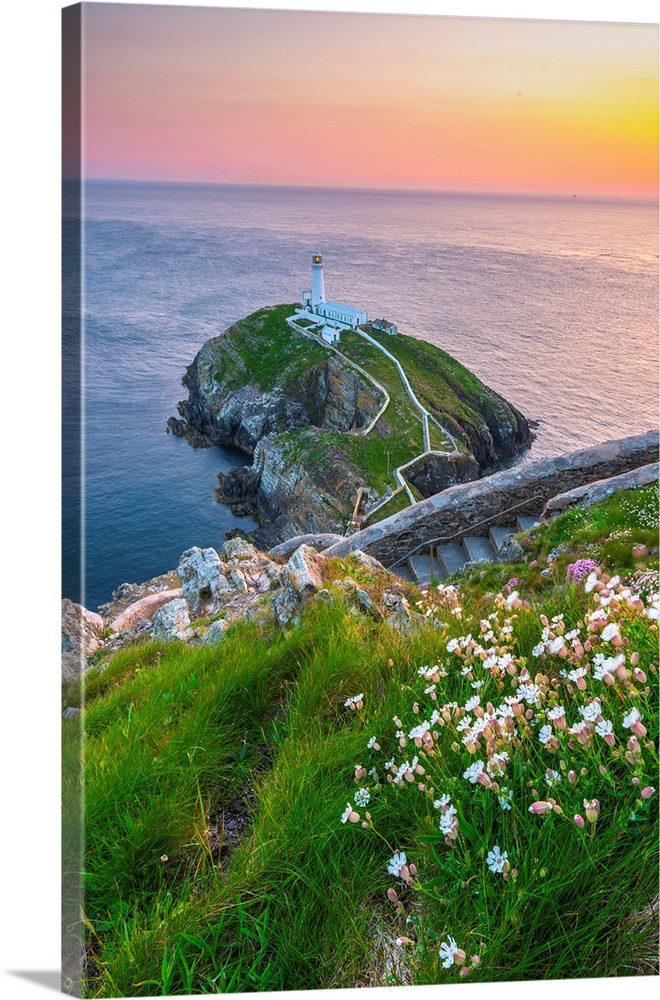 Uk, Wales, Anglesey, Holy Island, South Stack Lighthouse