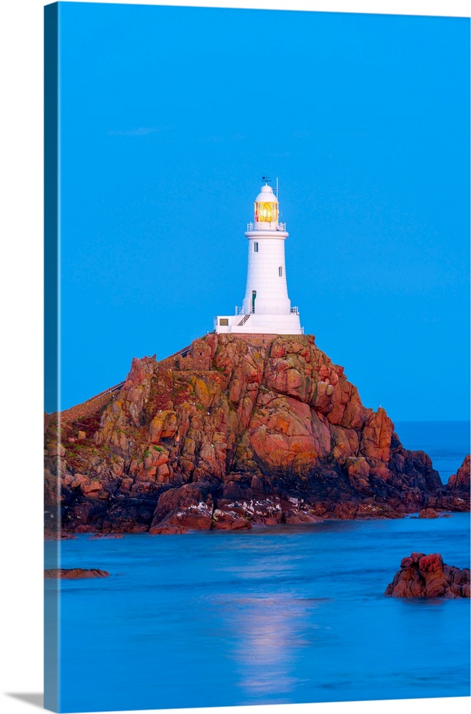 United kingdom, channel islands, jersey, corbiere lighthouse.