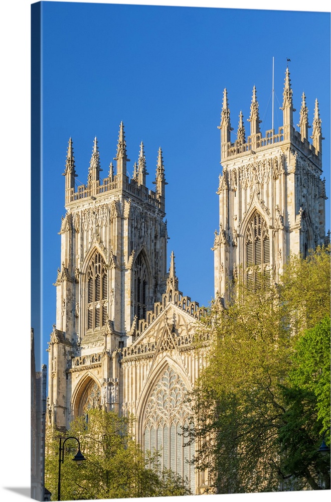 United Kingdom, England, North Yorkshire, York. The Minster on a Spring evening.