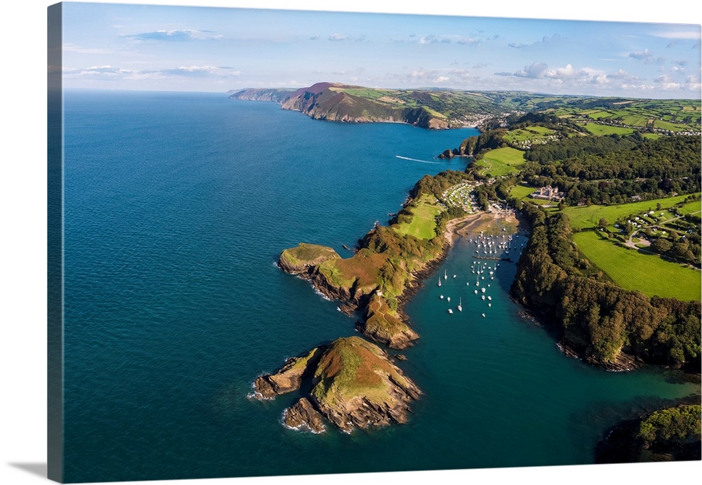 United Kingdom, Devon, North Devon Coast, Coastal Scenery At Watermouth Bay Near Ilfracombe
