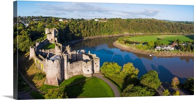 United Kingdom, Wales, Gwent, Chepstow Castle, River Wye