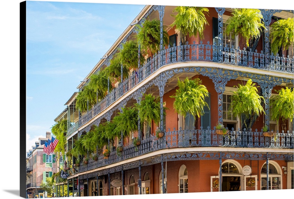 700 Royal Street Cafe French Quarter New Orleans LA Postcard Blanche Balconies 
