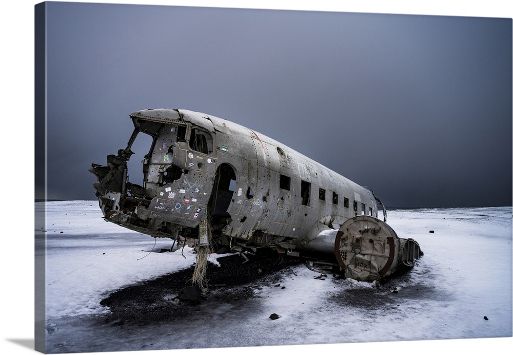US Navy plane wreckage, Solheimasandur, South Iceland, Iceland, Europe