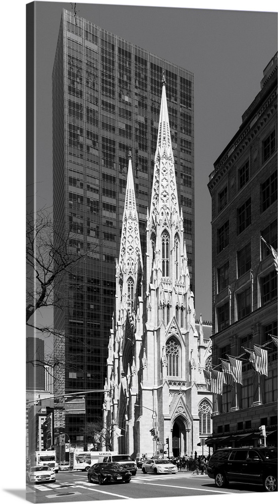 USA, America, American, New York, Manhattan, 5th Avenue, St. Patrick's Cathedral.