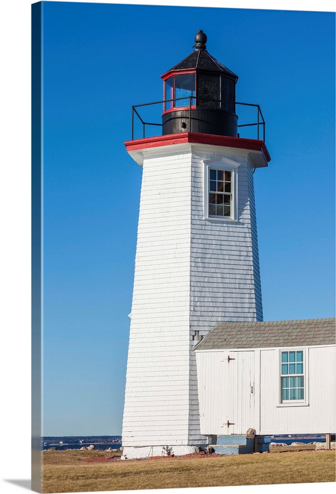 USA, New England, Massachusetts, Cape Cod, Pocasset, Wings Neck Light lighthouse.