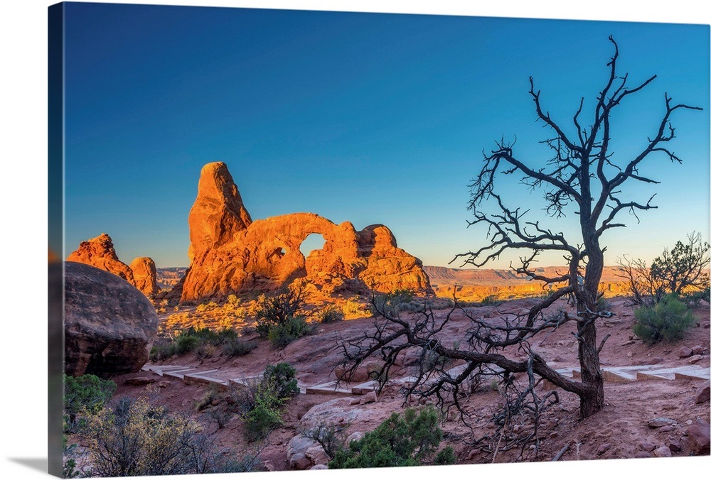 Utah, Arches National Park, The Windows, Turret Arch Wall Art, Canvas