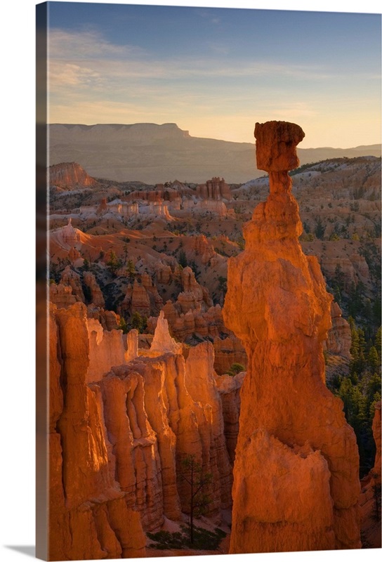 Utah, Bryce Canyon National Park, Thor's Hammer near Sunset Point Wall ...