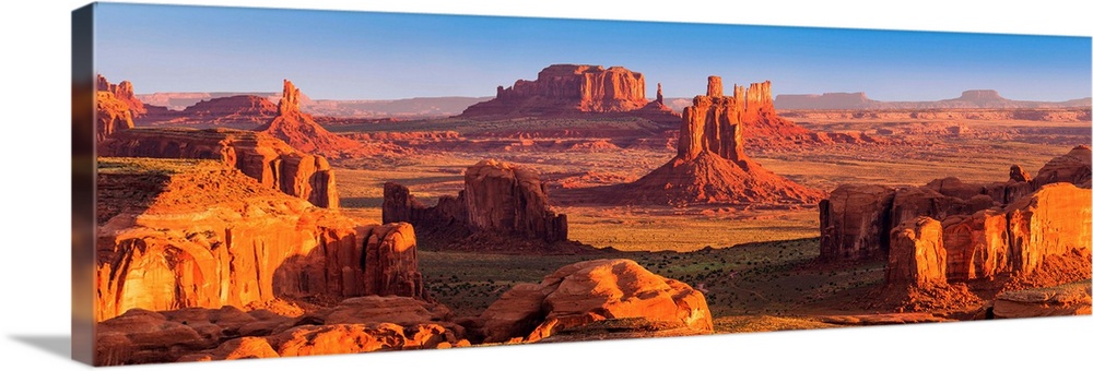 View From Hunt's Mesa, Monument Valley Tribal Park, Arizona, USA Wall ...
