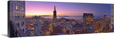 View from the Mandarin Oriental Hotel, San Francisco, California
