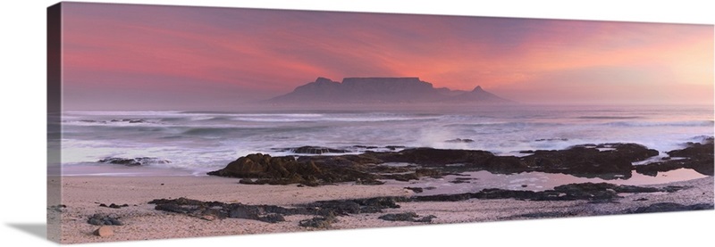 View of Table Mountain from Bloubergstrand, Cape Town, Western Cape ...