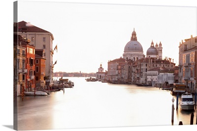 View Of The Cran Canal From The Accademia Bridge, Venice, Veneto, Italy.
