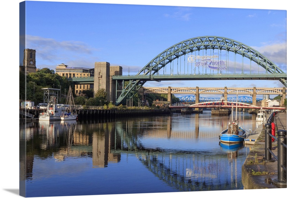 Europe, Great Britain, England, Northumberland, Newcastle-upon-Tyne, Gateshead, views of the cities and bridges of Newcast...