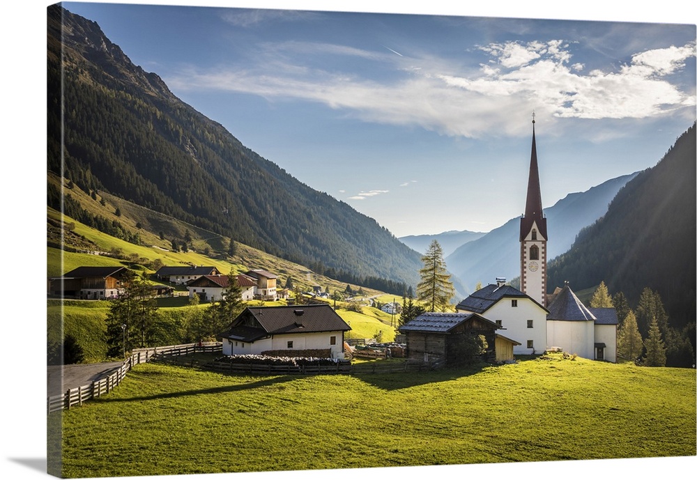 Village St. Sigmund im Sellrain, Tyrol, Austria