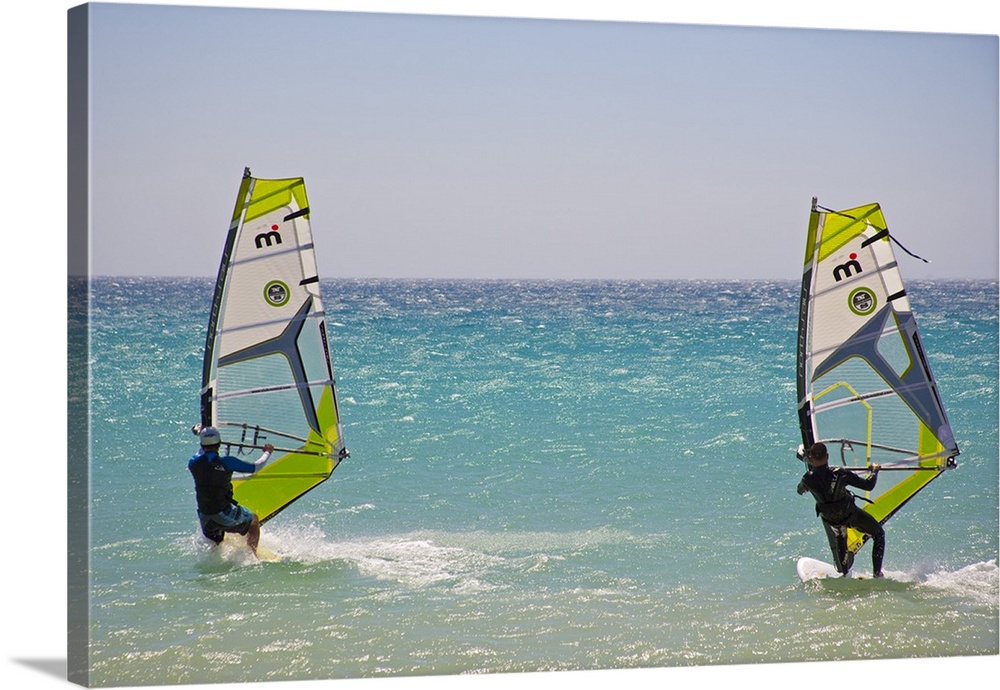 Water activity in Tarifa, the best place for watersports in Andalucia, Spain.