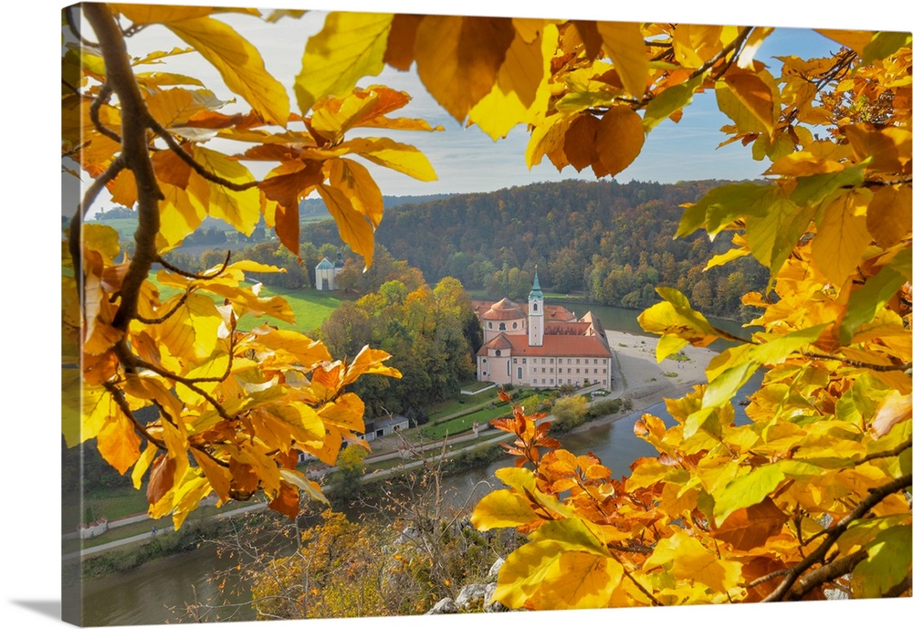 Weltenburg monastery near Kelheim on the Danube, Altmuhltal Nature Park, Lower Bavaria, Germany