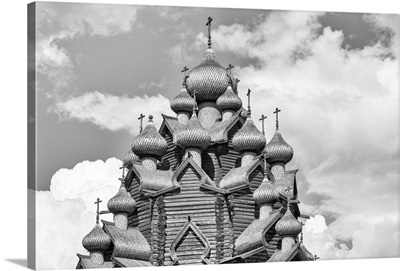 Wooden Church Of Intercession, Pokrovskaya Church, Near Saint Petersburg, Russia
