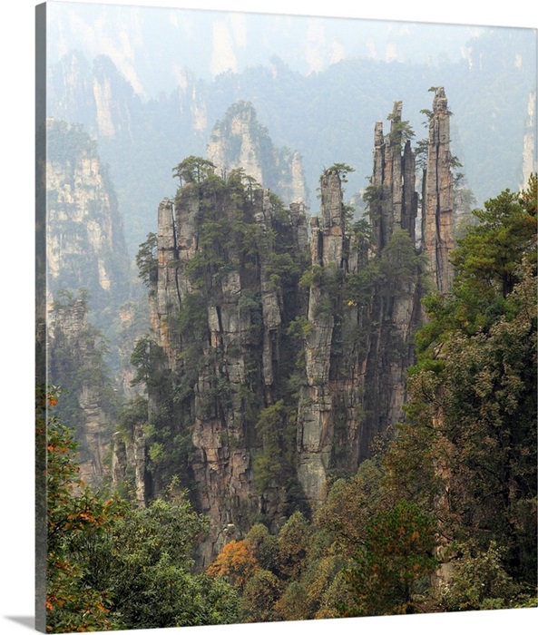Zhangjiajie National Forest Park Hunan China Wall Art Canvas Prints Framed Prints Wall Peels Great Big Canvas