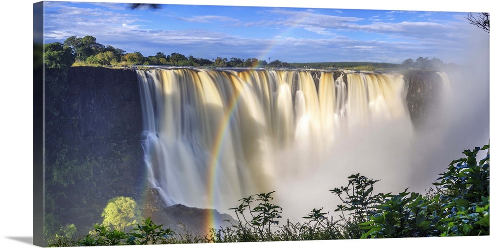 Zimbabwe, Victoria Falls, Victoria Falls National Park during rainy season (UNESCO Site).