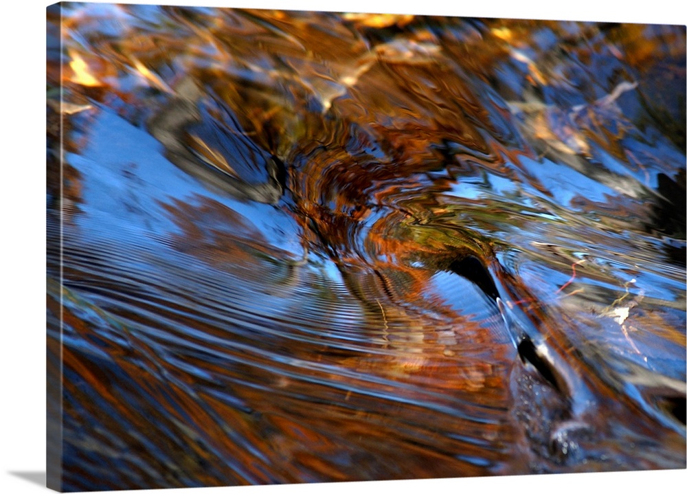 Abstract shot of flowing water, Michigan