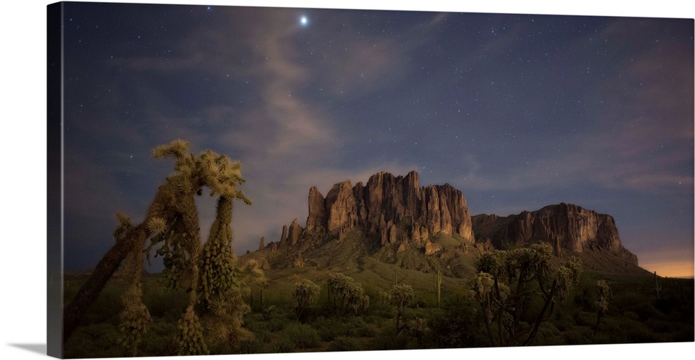 Stars Rise Above the Superstition Mountains, Lost Dutchman State Park