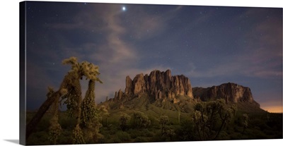 Stars Rise Above the Superstition Mountains, Lost Dutchman State Park