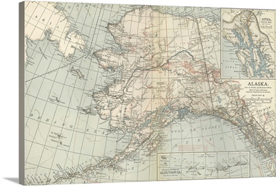 Alaska - Vintage Map