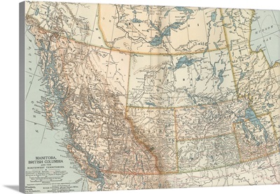 Canada - Vintage Map
