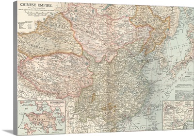 Chinese Empire - Vintage Map