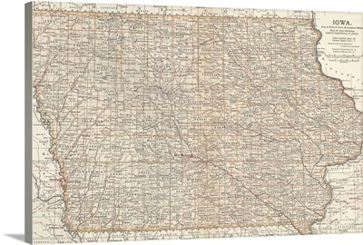 Iowa - Vintage Map