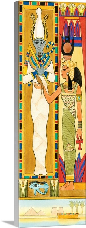 Isis (right) and Osiris, Egyptian mythology Wall Art, Canvas Prints ...