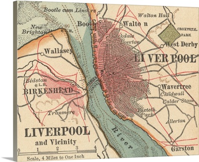 Liverpool - Vintage Map